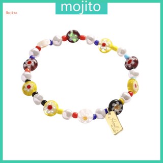 Mojito สร้อยข้อมือ ประดับลูกปัดเรซิ่น สีแคนดี้ แฟชั่นฤดูร้อน สําหรับผู้หญิง