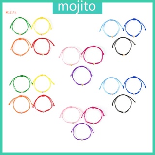 Mojito 3 4 ชิ้น แฟชั่น ถัก สร้อยข้อมือ สายรัดข้อมือ แฮนด์เมด กําไลข้อมือ ปรับได้ เครื่องประดับ