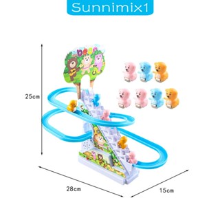 [Sunnimix1] ของเล่นรถแข่งหมีไฟฟ้า พร้อมไฟ สําหรับเด็ก