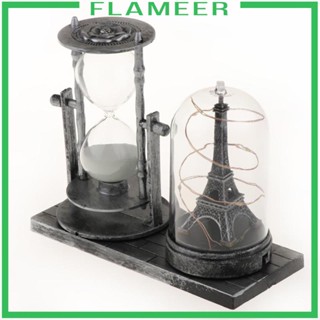 [Flameer] นาฬิกาทรายจับเวลา พร้อมไฟในตัว สีทอง สําหรับตกแต่งตู้เสื้อผ้า