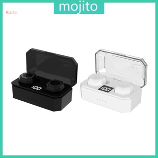 Mojito หูฟังอินเอียร์ไร้สาย พร้อมไมโครโฟน หน้าจอ LED 5 0