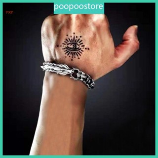 Poop สร้อยข้อมือโซ่ จี้รูปมังกร สําหรับวันพ่อ เครื่องประดับ