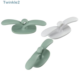 Twinkle อุปกรณ์จัดเก็บปลั๊กสายไฟ TPR สีเขียว สีขาว สําหรับห้องครัว 4 ชิ้น