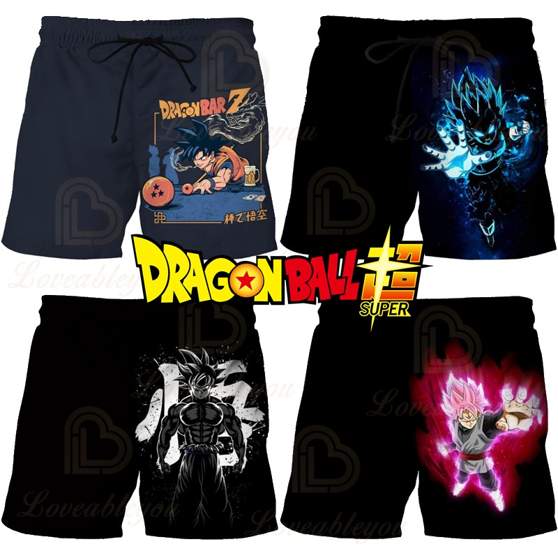 Bejita Dragon Ball Super ฤดูร้อนกางเกงขาสั้นกางเกงอะนิเมะตัวเลข Guko กางเกงเด็กกางเกงเด็ก Guko 3D กีฬาสาวกางเกงกางเกง