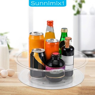 [Sunnimix1] กล่องเก็บของ หมุนได้ สําหรับตู้เย็น ห้องน้ํา ตู้กับข้าว