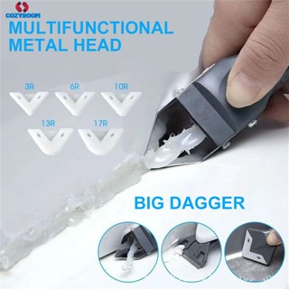 3 In 1 แก้วกาวมุม Scraper กาว Scraper Multifunctional ยางพลั่วซิลิโคน Clay Caulking เครื่องมือเครื่องมือ cynthia