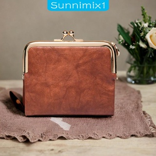 [Sunnimix1] กระเป๋าสตางค์ หนัง PU ทรงคลัทช์ มีซิป น้ําหนักเบา แบบพกพา ใส่บัตรเครดิตได้หลายใบ แฟชั่นสําหรับสตรี วัยรุ่น