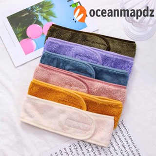 Oceanmapdz ผ้าโพกหัว ปรับได้ อุปกรณ์เสริม สําหรับอาบน้ํา เล่นโยคะ