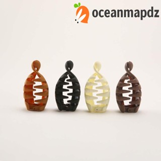 Oceanmapdz กิ๊บติดผม ทรงกล้วย สีพื้น สไตล์วินเทจย้อนยุค สําหรับผู้หญิง