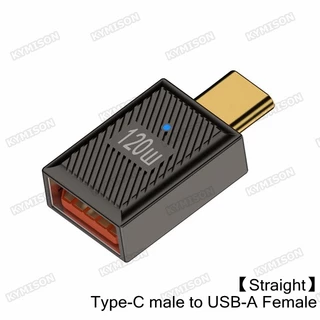 Type C ถึง USB 3.1 10Gbps OTG อะแดปเตอร์ USB C ชาย USB A ตัวแปลงข้อมูลหญิง 120W Fast Charging สําหรับ MacBook Pro Samsung Xiaomi