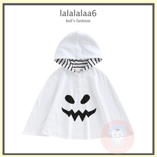 Laa6 เสื้อคลุม พิมพ์ลายการ์ตูนผีฮาโลวีน สําหรับเด็กวัยหัดเดิน