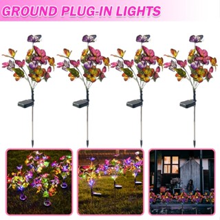 Solar Garden Lights Solar Outdoor Butterfly Lights Waterproof Decorative Lights