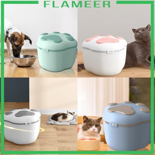 [Flameer] กล่องเก็บอาหาร แป้งข้าวสาร ความจุขนาดใหญ่ 10 กก. 22 ปอนด์ พร้อมฝาปิด