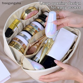 [FREG] กระเป๋าเครื่องสําอาง กระเป๋าหนัง ขนาดใหญ่ สําหรับผู้หญิง FDH