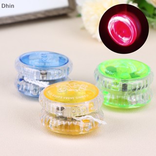 [Dhin] ของเล่นโยโย่พลาสติก มีไฟกระพริบ LED ขนาดเล็ก สร้างสรรค์ ของขวัญสําหรับเด็ก