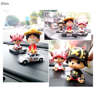 [Dhin] หัวตุ๊กตาเขย่า แดชบอร์ดรถยนต์ การ์ตูนอนิเมะ หมวกฟาง ลูฟี่ Zoro Bobblehead เครื่องประดับตกแต่งภายในรถยนต์ COD