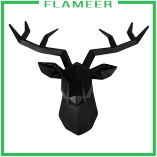 [Flameer] รูปปั้นเรซิ่น รูปหัวกวาง สําหรับแขวนตกแต่งผนังห้องนอน ฟาร์มเฮาส์