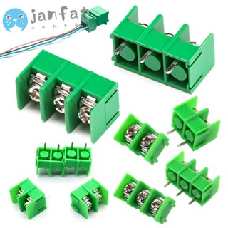 Janfat ขั้วต่อสกรู โลหะ พลาสติก สีเขียว 2Pin 3 Pin อุปกรณ์สื่อสาร