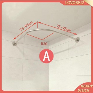 [Lovoski2] ผ้าม่านอาบน้ํา สเตนเลส 304 ทรงโค้ง ขยายได้