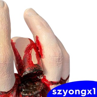 [Szyongx1] เครื่องประดับเรซิ่น รูปมือตัดเลือด สําหรับตกแต่งปาร์ตี้ฮาโลวีน