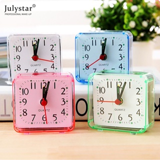 JULYSTAR นาฬิกาปลุกขนาดเล็กน่ารักแฟชั่นสร้างสรรค์นาฬิกานักเรียนห้องนอนสำนักงานข้างเตียงนาฬิกาอิเล็กทรอนิกส์