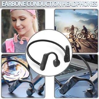 Bone Conduction Headphones Open Ear Headset Wireless Earphones with Built-in Mic