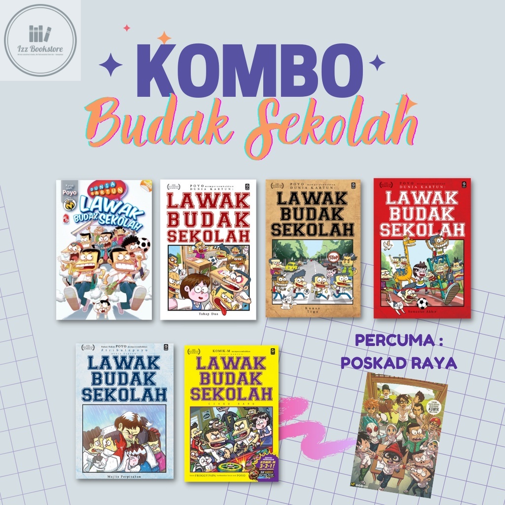 [BC] SCHOOL BOY COMBO COMIC Cartoon World: School Boy Jokes Series 1-6 / Bumper School Boy Jokes - P