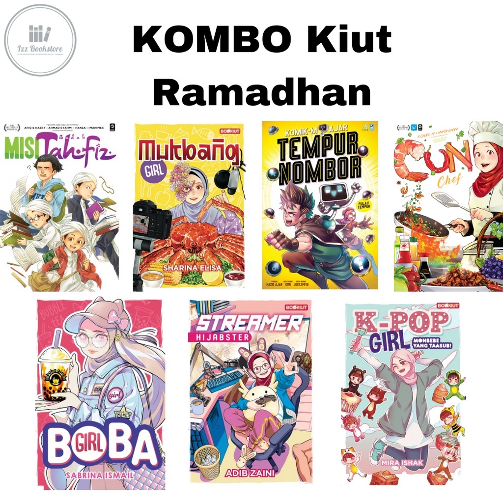 [BC] KOMIK-M KOMBO Misi Budak Tahfiz / Mukbang Girl / Tempur Nombor / CUN #6: Chef / Boba Girl / Str