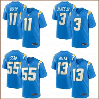 เสื้อยืดกีฬาแขนสั้น ลายทีมชาติฟุตบอล Los Angeles HQ1 NFL Seau Allen James Dicker พลัสไซซ์ QH1