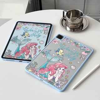 เคสแท็บเล็ต ลายการ์ตูนเจ้าหญิง ขอบสีฟ้า สําหรับ Apple ipad 10.2 10.5 air 4 5 ipad 11 นิ้ว ipad 2022 10.9