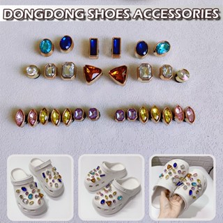 Crystal Rhinestone Shoe Charms Faux Gemstone Shoes Decorations For Crocs DIY