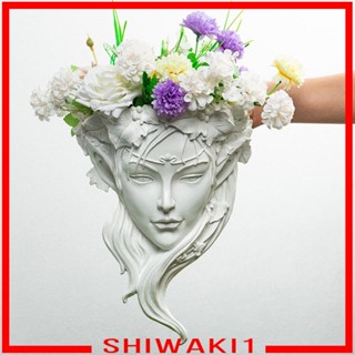 [Shiwaki1] กระถางต้นไม้ แบบแขวนผนัง รูปปั้นเทพธิดาน่ารัก ไม่ซ้ําใคร สําหรับตกแต่งบ้าน ในร่ม กลางแจ้ง