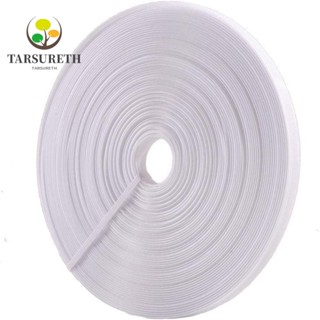 Tarsureth ด้ายโพลีเอสเตอร์ ผ้าฝ้าย 8 มม. 50 หลา ความหนาแน่นต่ํา สีขาว อุปกรณ์เสริม สําหรับเย็บชุดเจ้าสาว งานแต่งงาน 1 ม้วน