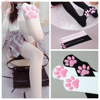 Mioshop ถุงเท้าซิลิโคน ลายการ์ตูนแมวโลลิต้าน่ารัก สําหรับเด็กผู้หญิง