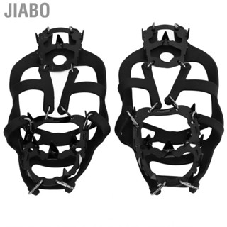 Jiabo Ice Traction Cleats 18 Spikes Crampons Walk  Slip for Hiking Walking Climbing