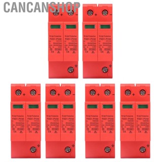 Cancanshop 2Pcs Solar PV Surge Protective Devices DC Photovoltaic Arrester 2P 40KA with  Signal FXD1‑PV40