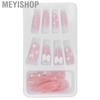 Meyishop Full Cover False Nails Tips  Fake Nail 12 Different Sizes No Odor for Wedding Masquerade Halloween Christmas Party