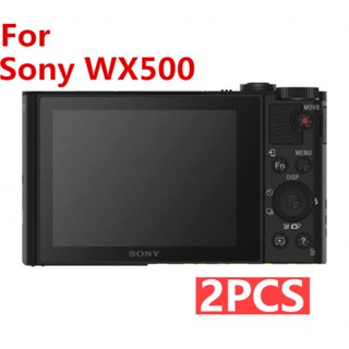 2 ชิ้น ฟิล์มกระจกนิรภัยกันรอยหน้าจอกล้อง สําหรับ For Sony DSC-WX500