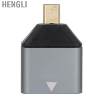 Hengli HD Multimedia Interface Adapter  Stable Performance Aluminum Alloy Compact Design Micro Male To Female for Tablets