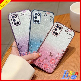 เคส OPPO A92 A52 HYB ดอกไม้ ผีเสื้อ เคสโทรศัพท์ ป้องกัน