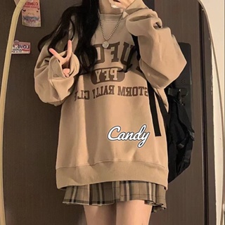 Candy Kids  เสื้อผ้าผู้ญิง แขนยาว เสื้อฮู้ด คลุมหญิง สไตล์เกาหลี แฟชั่น  Trendy Comfortable Korean Style Unique A28J1A1 36Z230909