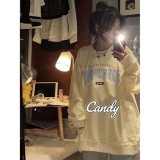 Candy Kids  เสื้อผ้าผู้ญิง แขนยาว เสื้อฮู้ด คลุมหญิง สไตล์เกาหลี แฟชั่น  Korean Style ทันสมัย Comfortable สวย A28J19Y 36Z230909