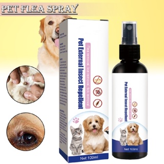 Flea Tick Spray for Dogs and Cats Flea Treatment Pet External Insect Repellent
