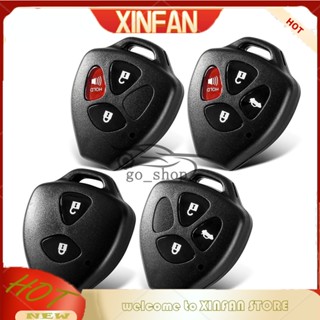 Xinfan เคสรีโมตกุญแจรถยนต์ 2 3 4 ปุ่ม อุปกรณ์เสริม สําหรับ Toyota Camry Corolla Avalon Venza 2007 2008 2009 2010 2011 2012