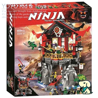 Yoyo Hobby HB1 บล็อคตัวต่อของเล่น รูปวัด Ninjago 70643 Temple of Resurrection 10806 EN5