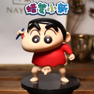 Crayon Shin-Chanโมเดลฟิกเกอร์ รูปชินจัง จมูกช้าง ไก่ แฮนด์เมด สําหรับประดับตกแต่งรถยนต์