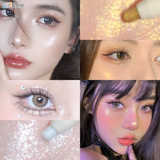 XIXI Thin Flash Lying Silkworm Pen Eye Shadow Stick สามมิติ Brightening เรียบเนียนและง่ายต่อการสี ↑Eele