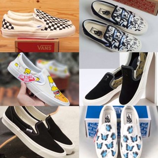 ใหม่!!! Top BEST SELER /Vans รองเท้าสลิปออน ลายตารางหมากรุก OG สําหรับผู้ชาย ผู้หญิง