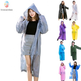 【TRSBX】Women Men Raincoat Rain Cape Rainwear Adult Cover EVA For Hiking Cycling