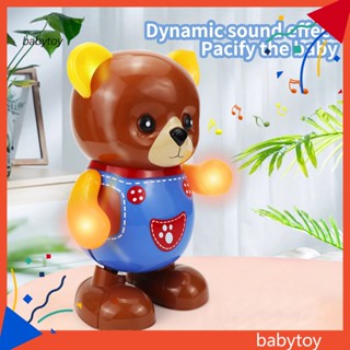 Baby ของเล่นตุ๊กตาหมีเต้นรําอิเล็กทรอนิกส์ พร้อมไฟดนตรี สําหรับตกแต่งบ้าน